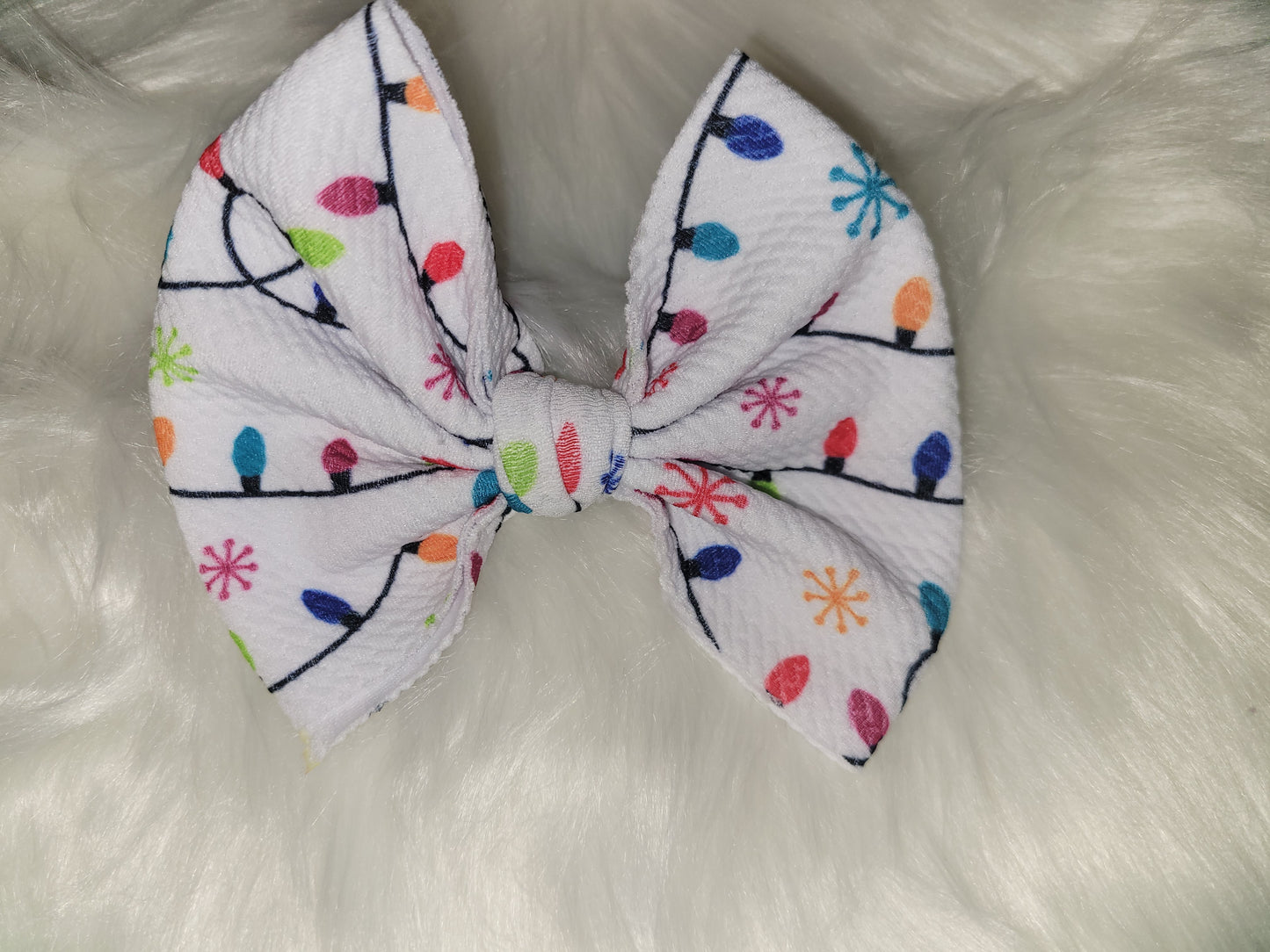 Christmas light bow