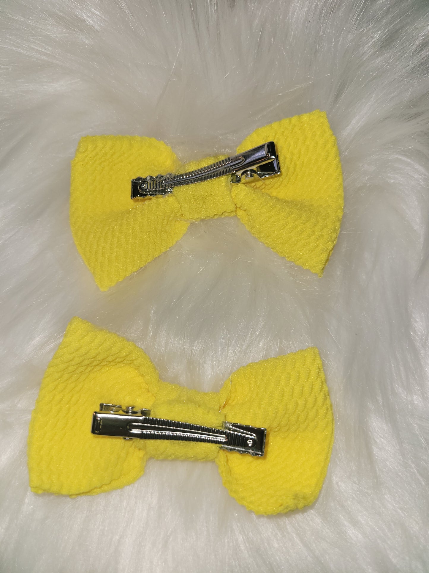 Sunshine yellow minnie bow set