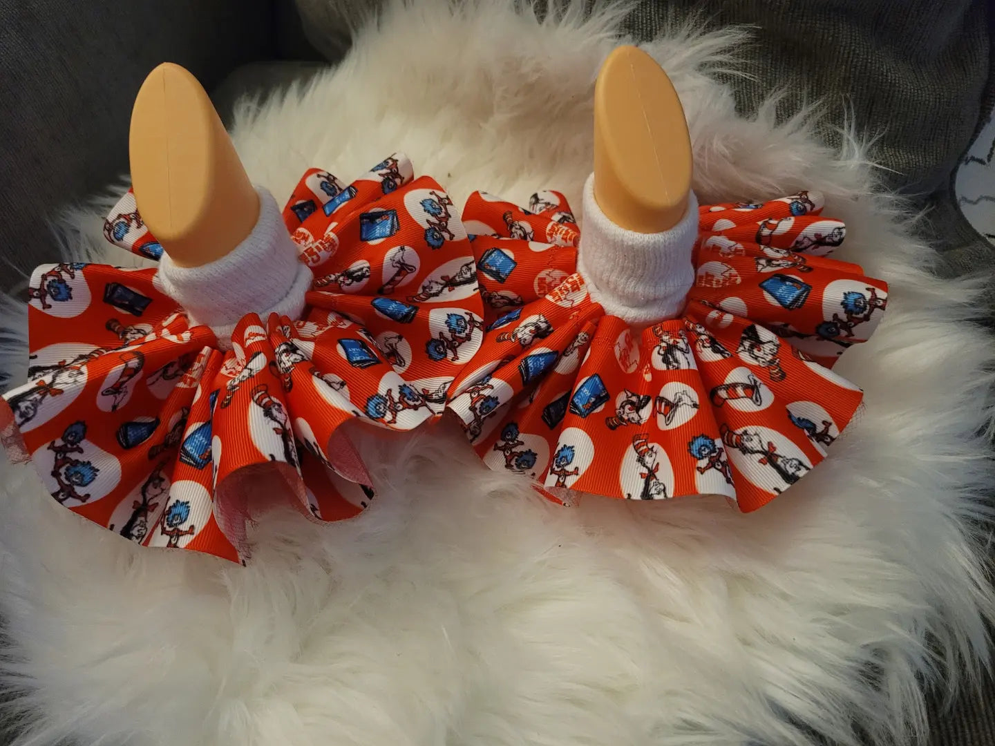 Cat in the hat Ruffle socks (Detachable anklets)