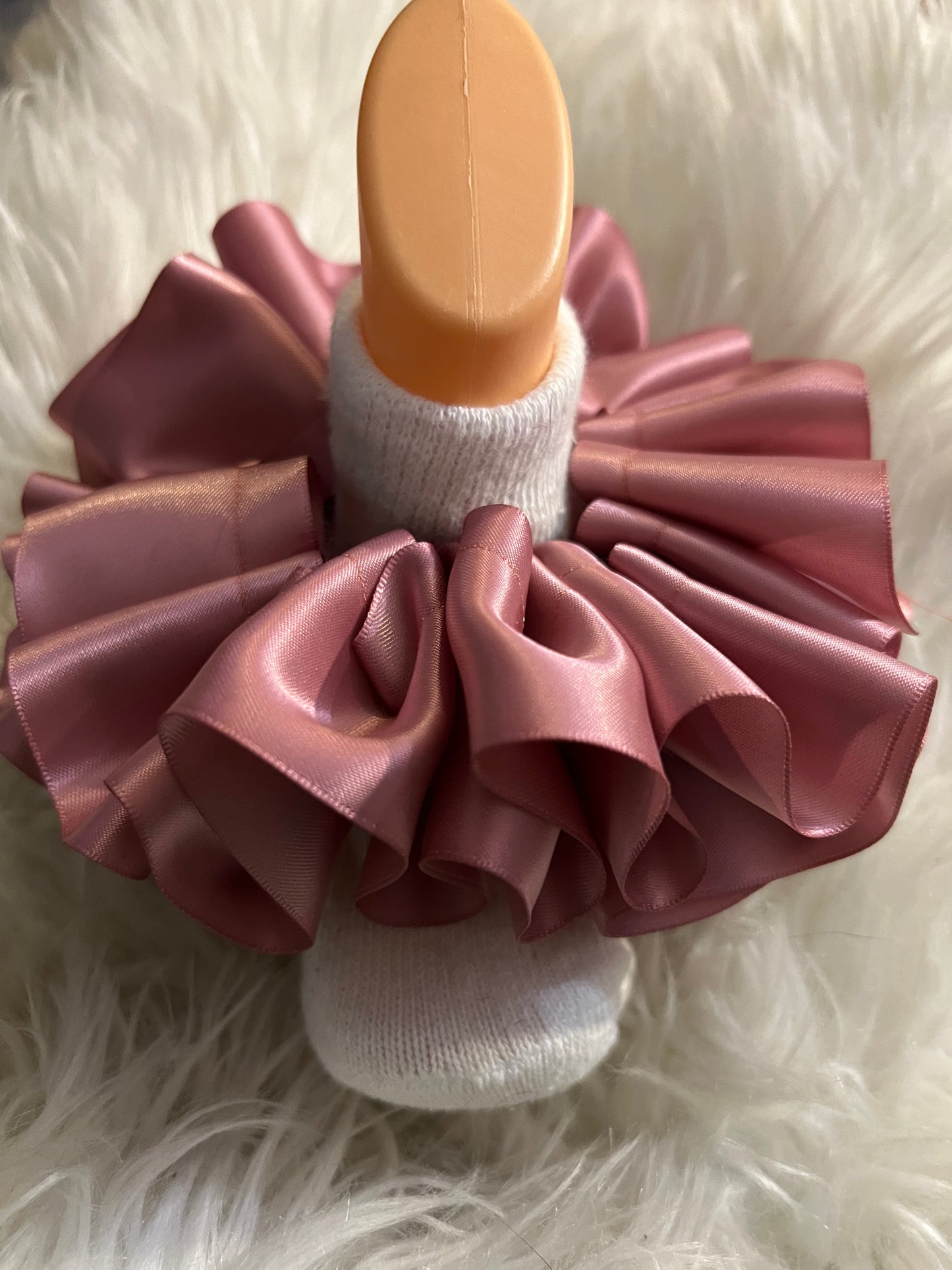 Rosy Mauve Ruffles (Detachable anklets)