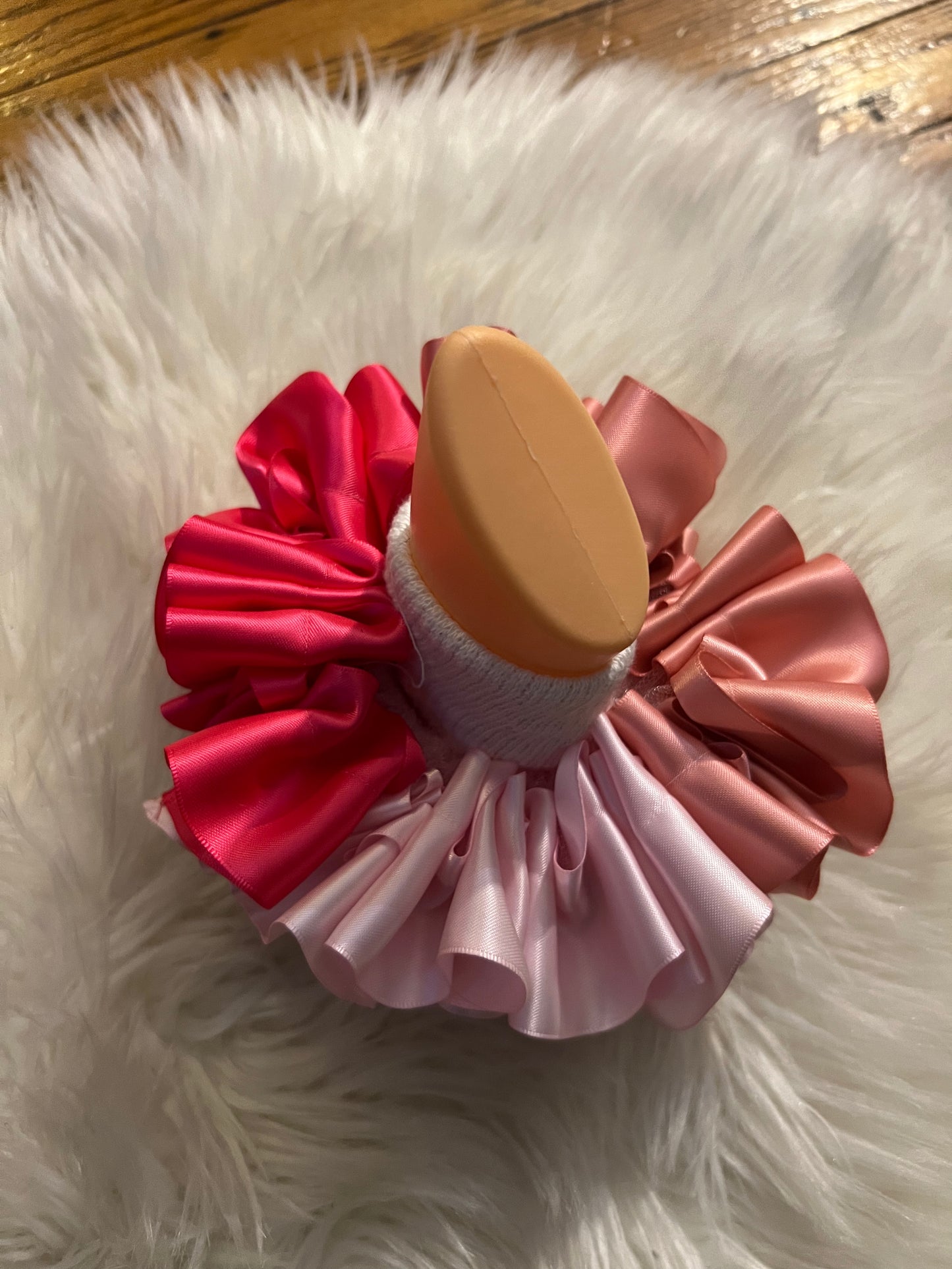 3 Shades of Pink ruffle socks (Detachable anklets)