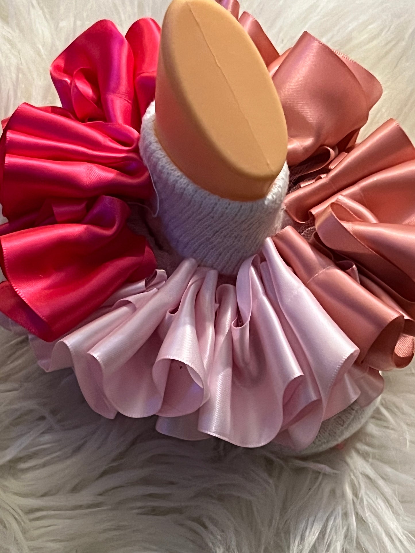 3 Shades of Pink ruffle socks (Detachable anklets)