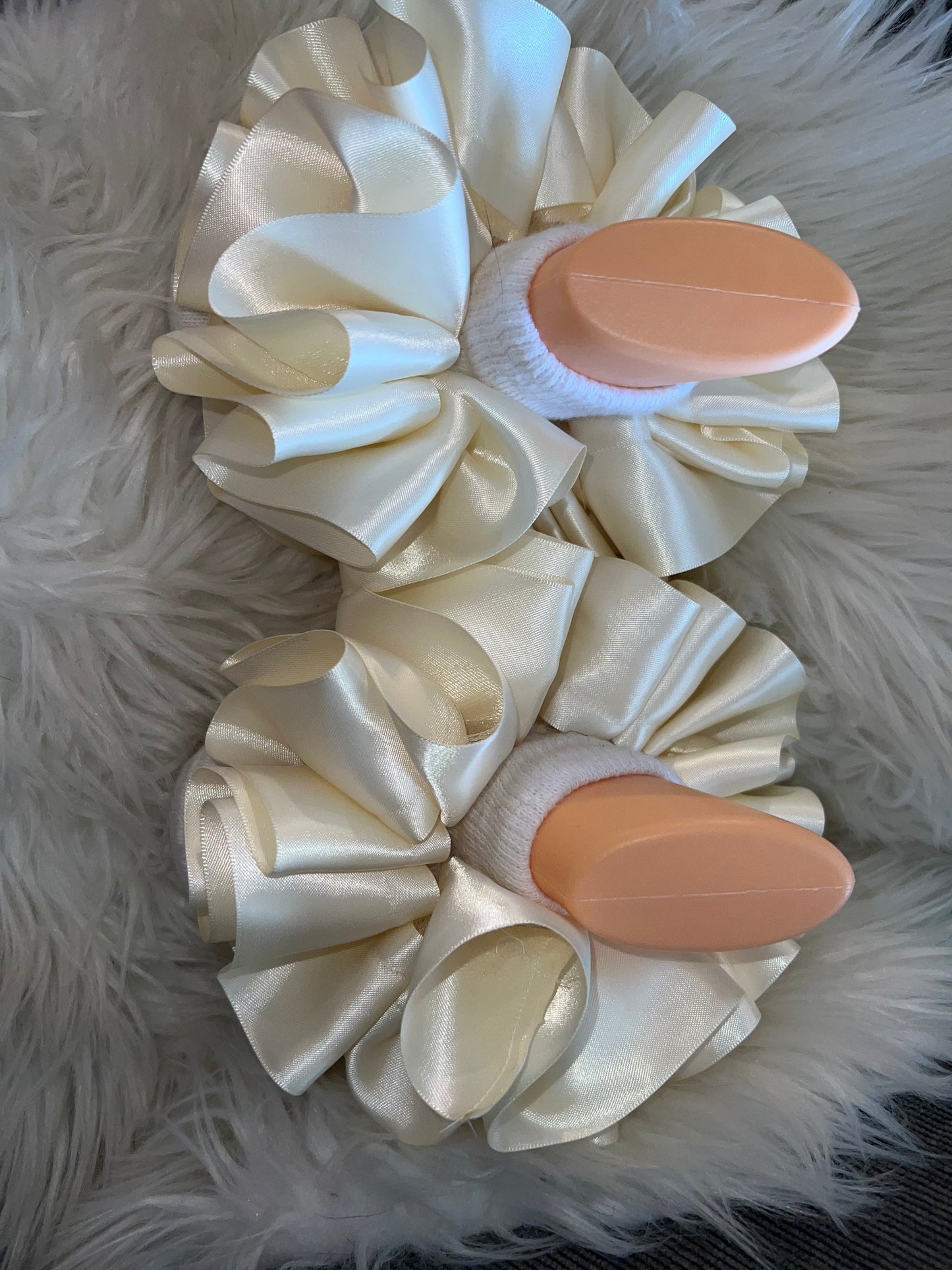 Cream Ruffle Socks ( detachable anklets)