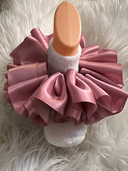 Rosy Mauve Ruffles (Detachable anklets)