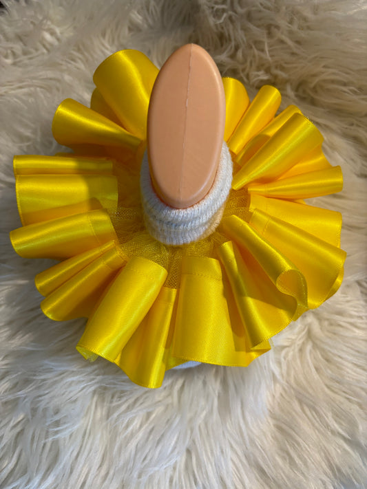 Daffodil 🌼 yellow Ruffle socks (detachable anklets)