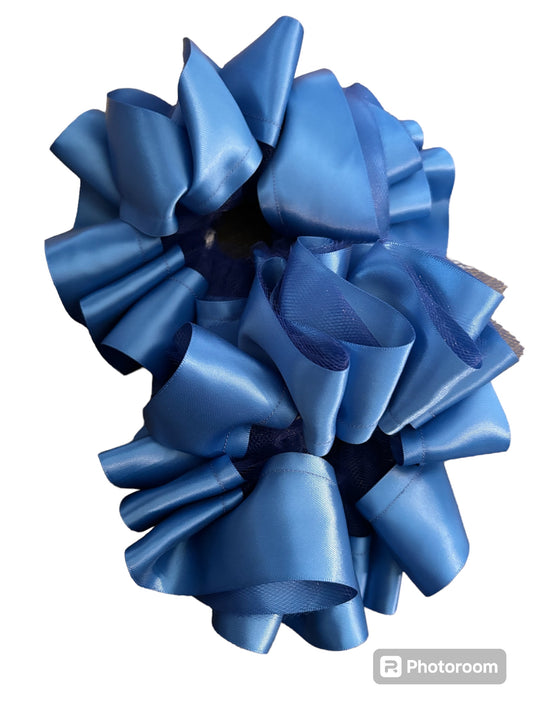 Royal blue ruffle socks (detachable anklets)