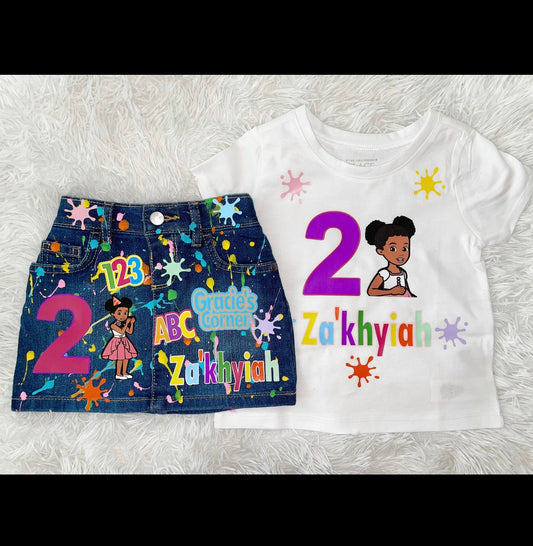 Customized birthday skirt