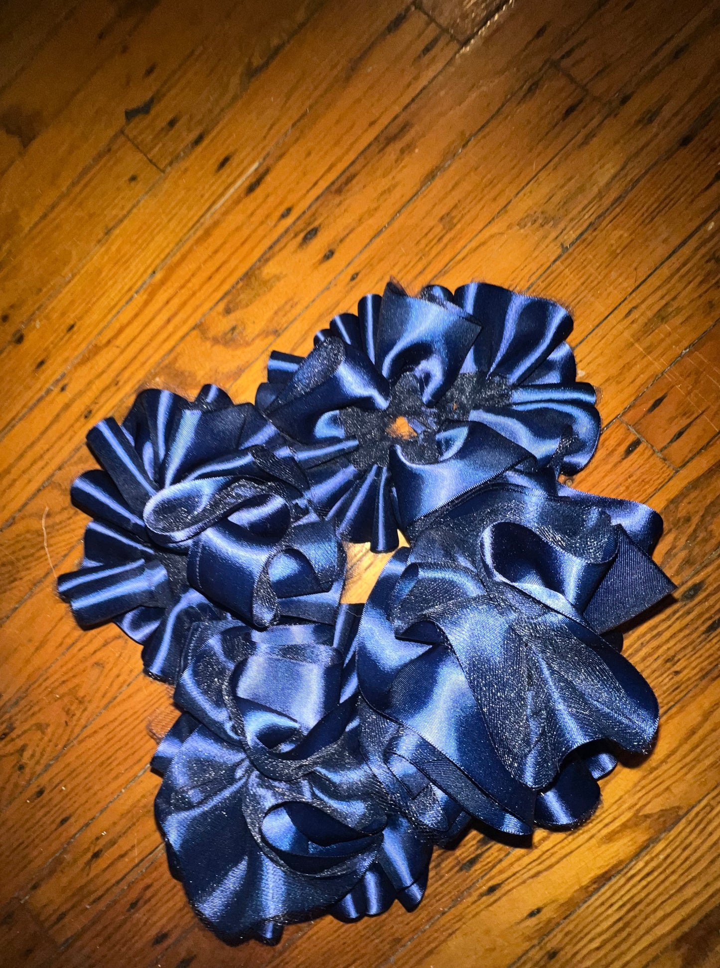 Navy Blue Ruffle socks (Detachable anklets)