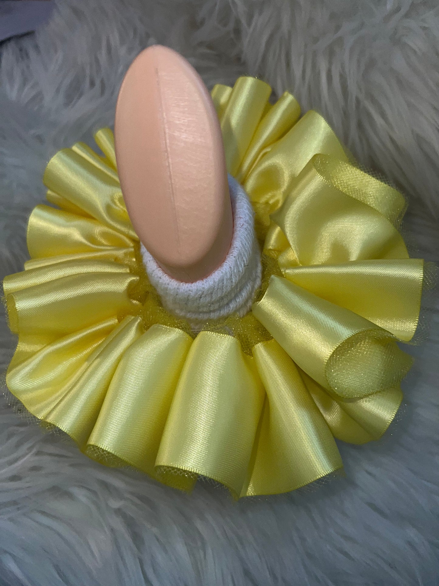 Lemon Yellow Ruffle socks (Detachable anklets)