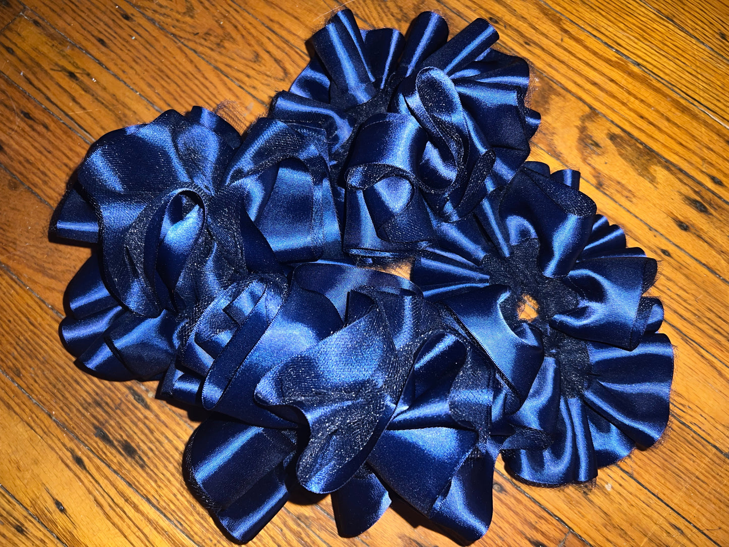 Navy Blue Ruffle socks (Detachable anklets)