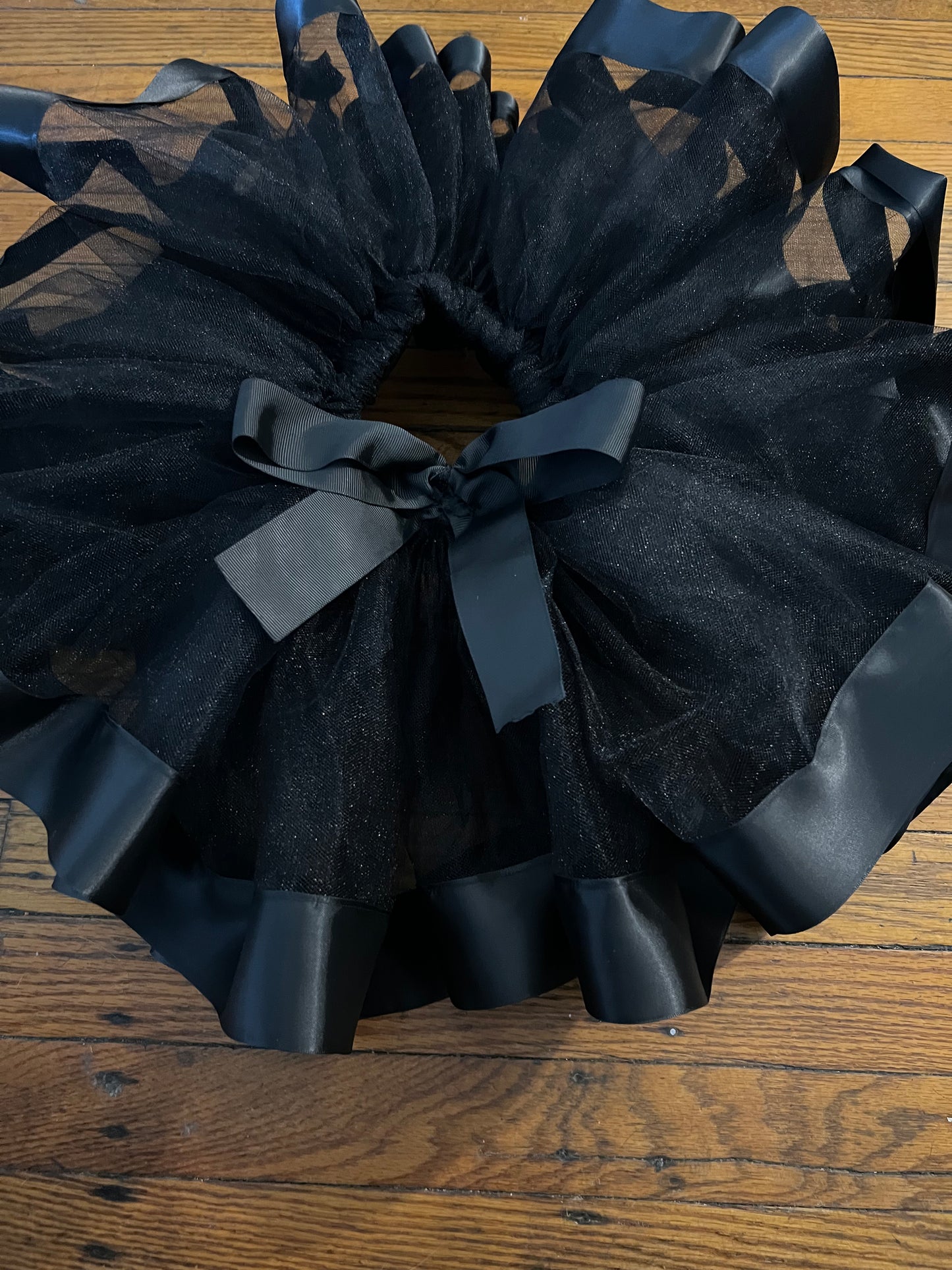 Black Ribbon Trim Tutu