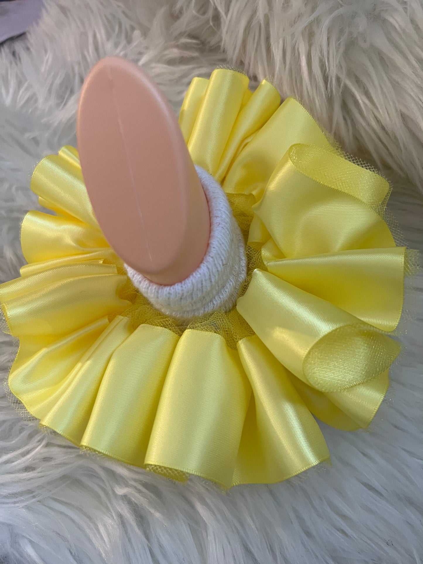 Lemon Yellow Ruffle socks (Detachable anklets)