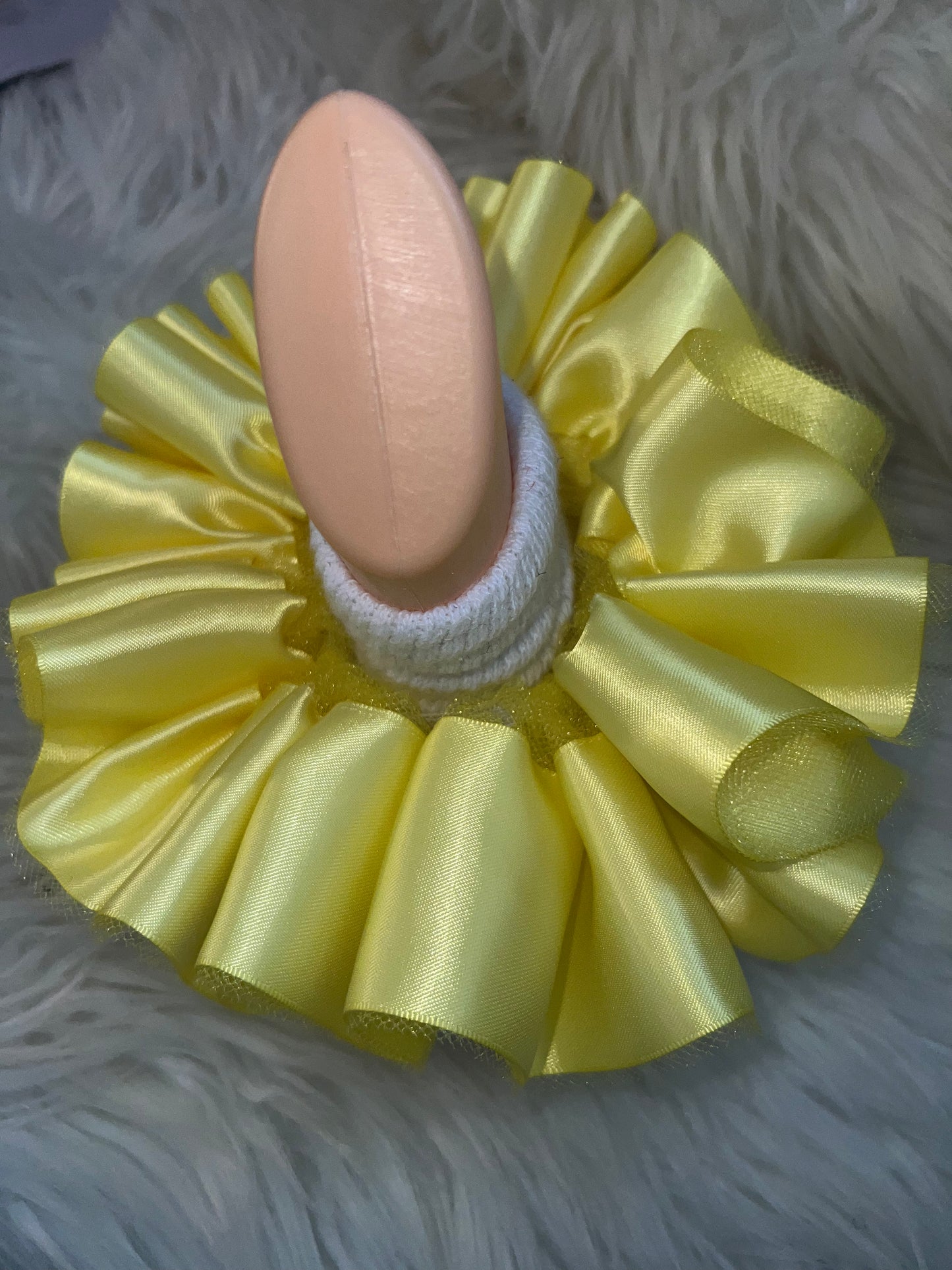 Lemon Yellow Ruffle socks (Detachable anklets)