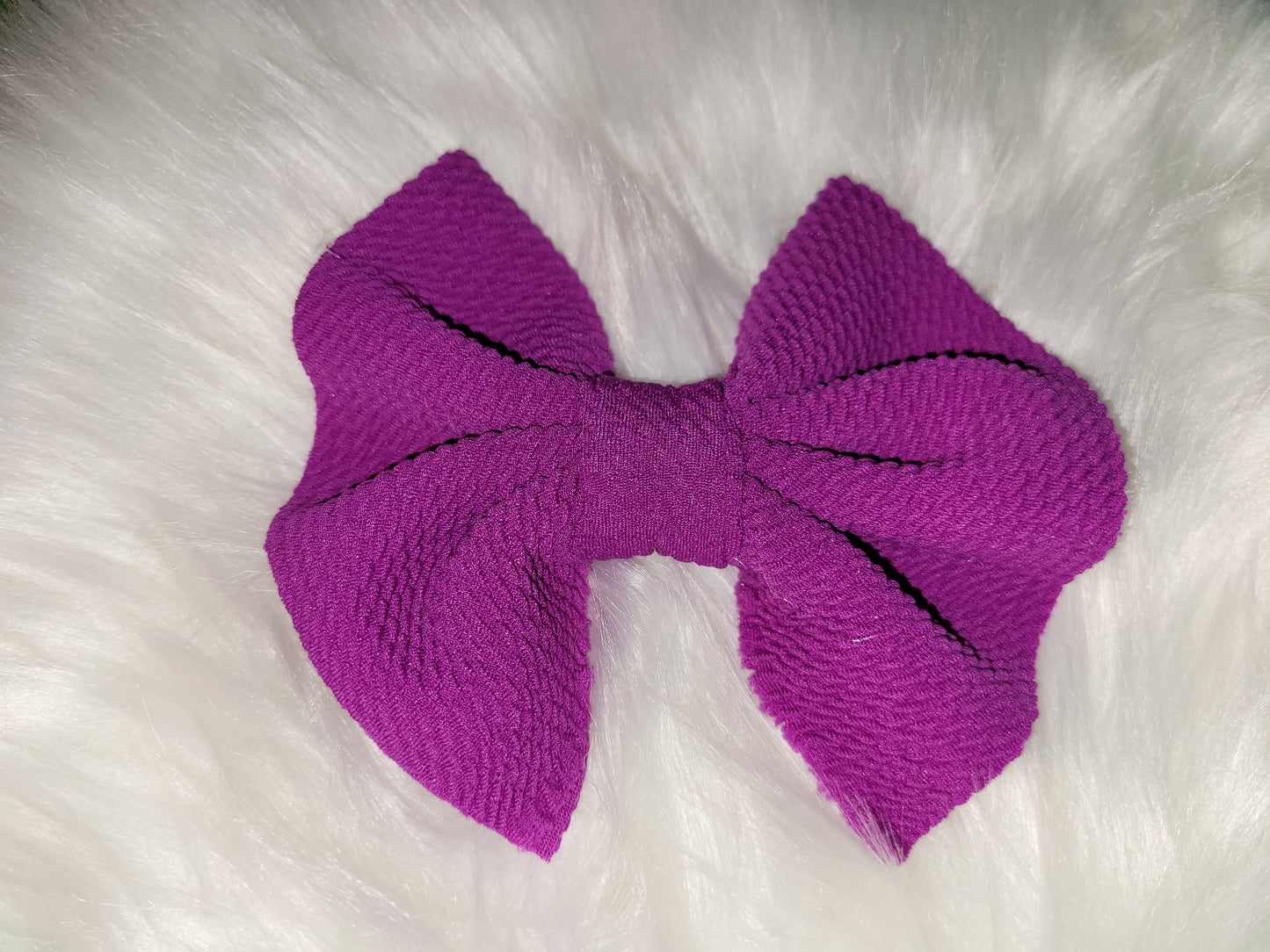 Purple bow