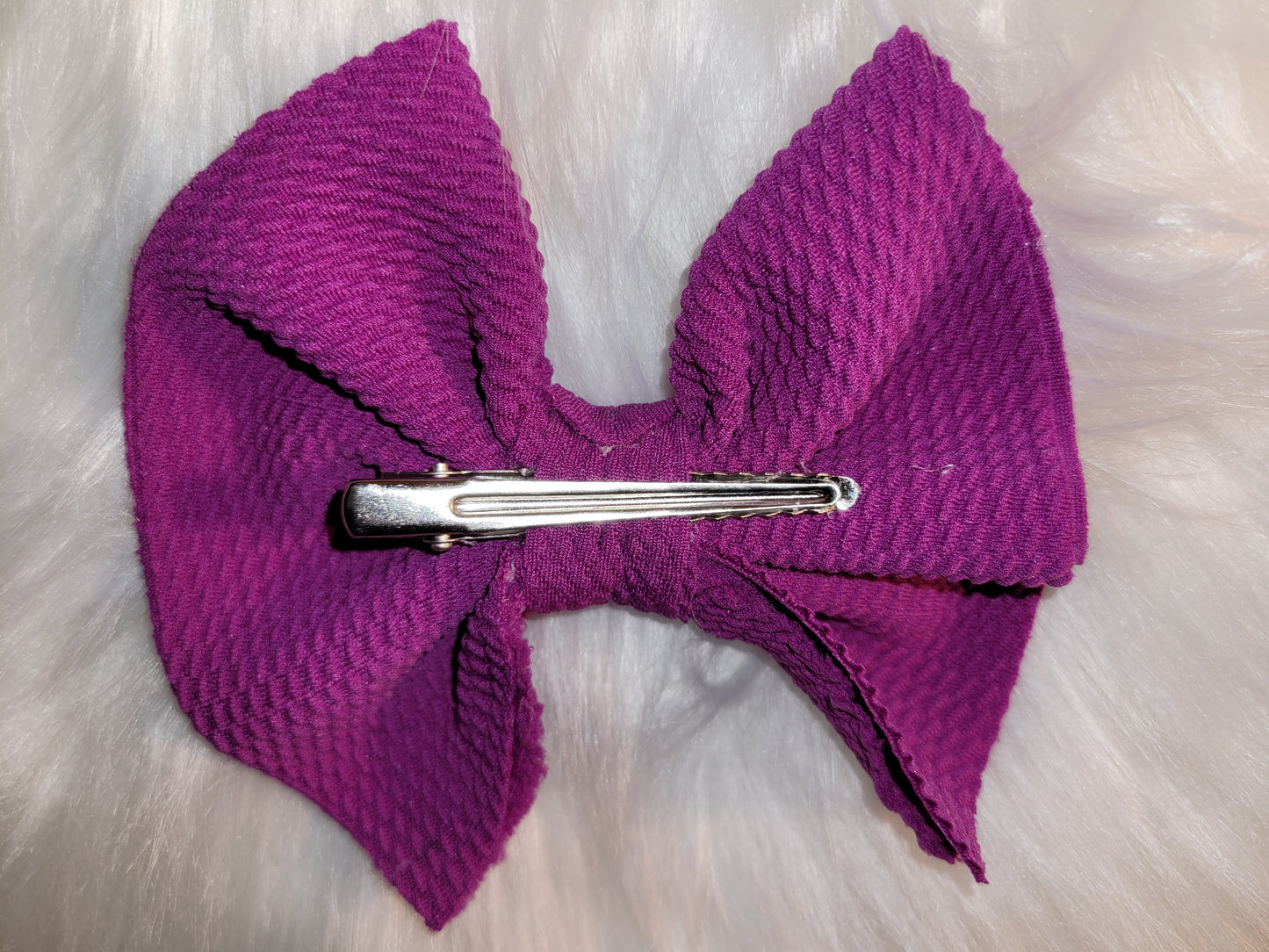 Purple bow