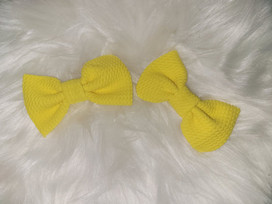 Sunshine yellow minnie bow set