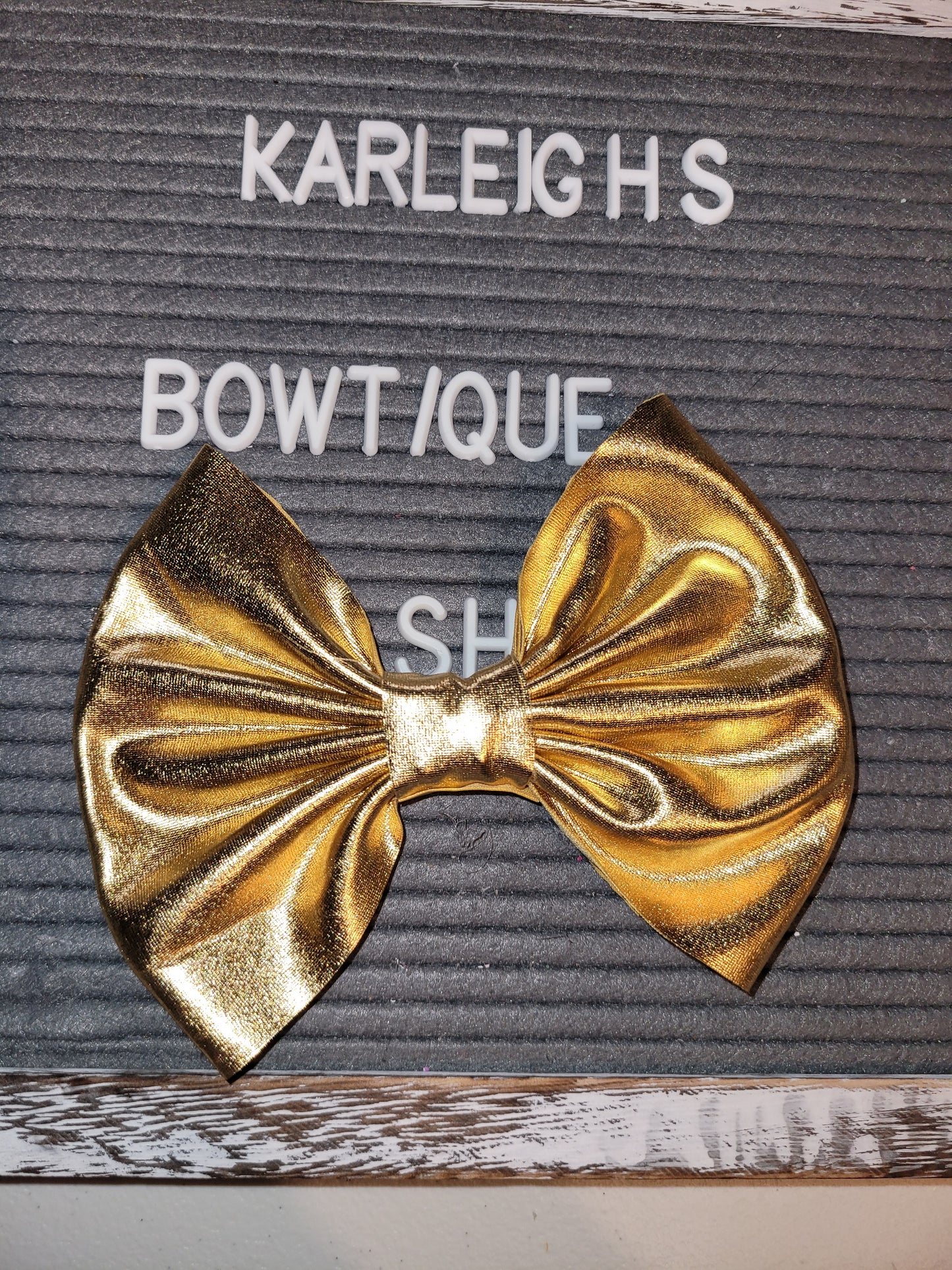 Metallic Gold bow