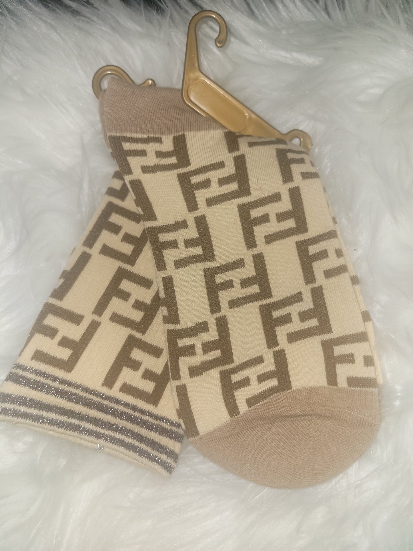 Fendi Inspired Adult Socks