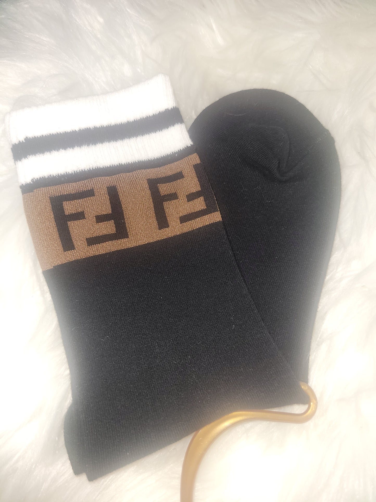 Fendi Inspired Adult Socks