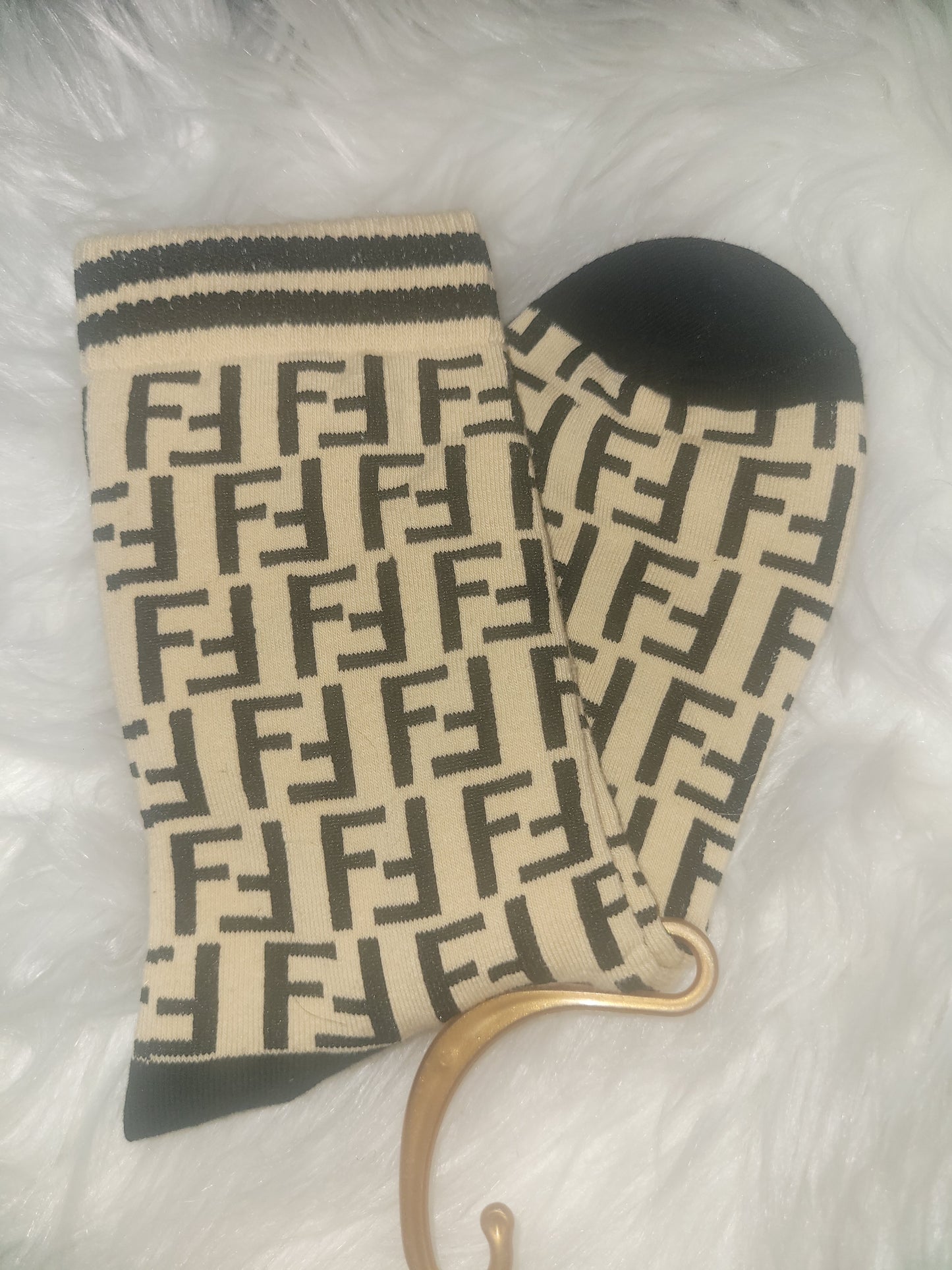 Fendi Inspired Adult Socks