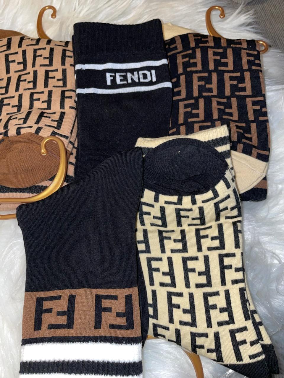 Fendi Inspired Adult Socks