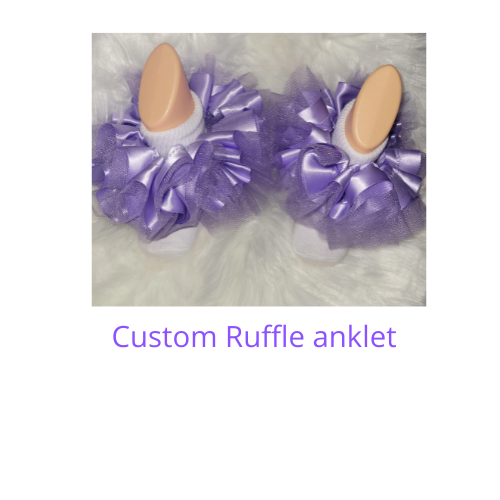 Custom Ruffle socks(detachable anklets)