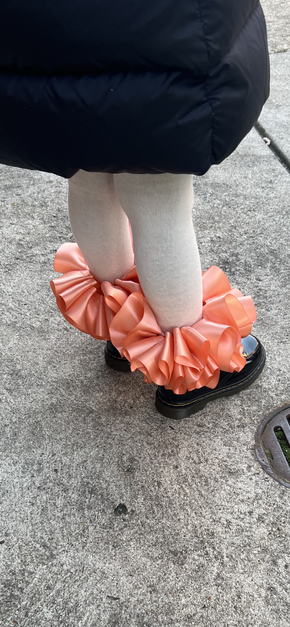 Peach Ruffle socks (Detachable anklets)