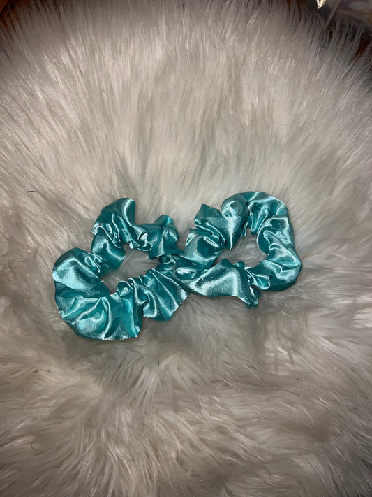 Teal Scrunchies