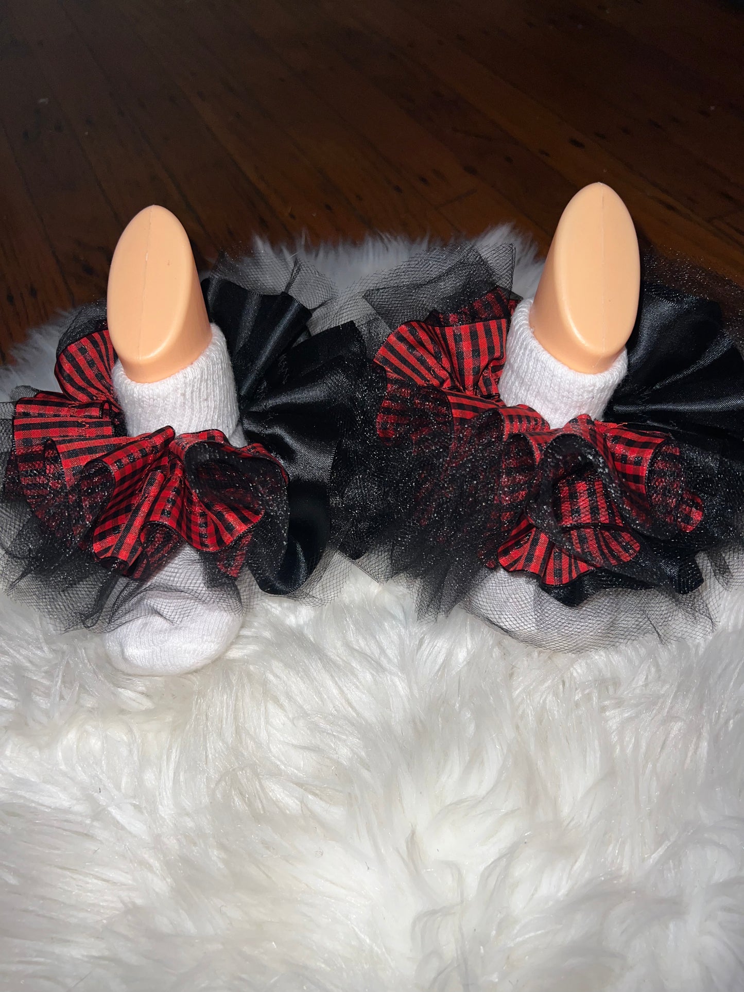 Holiday Ruffle Socks (detachable anklets)