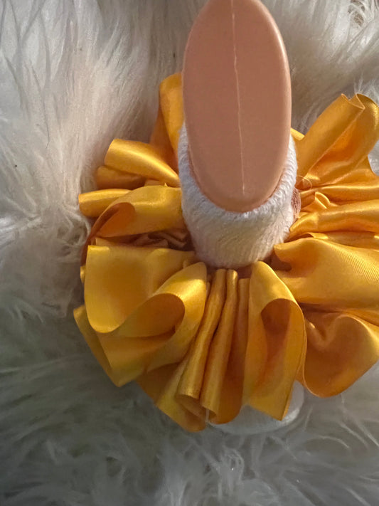 Mustard Yellow Ruffle socks (Detachable anklets)