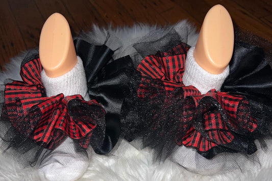 Holiday Ruffle Socks (detachable anklets)